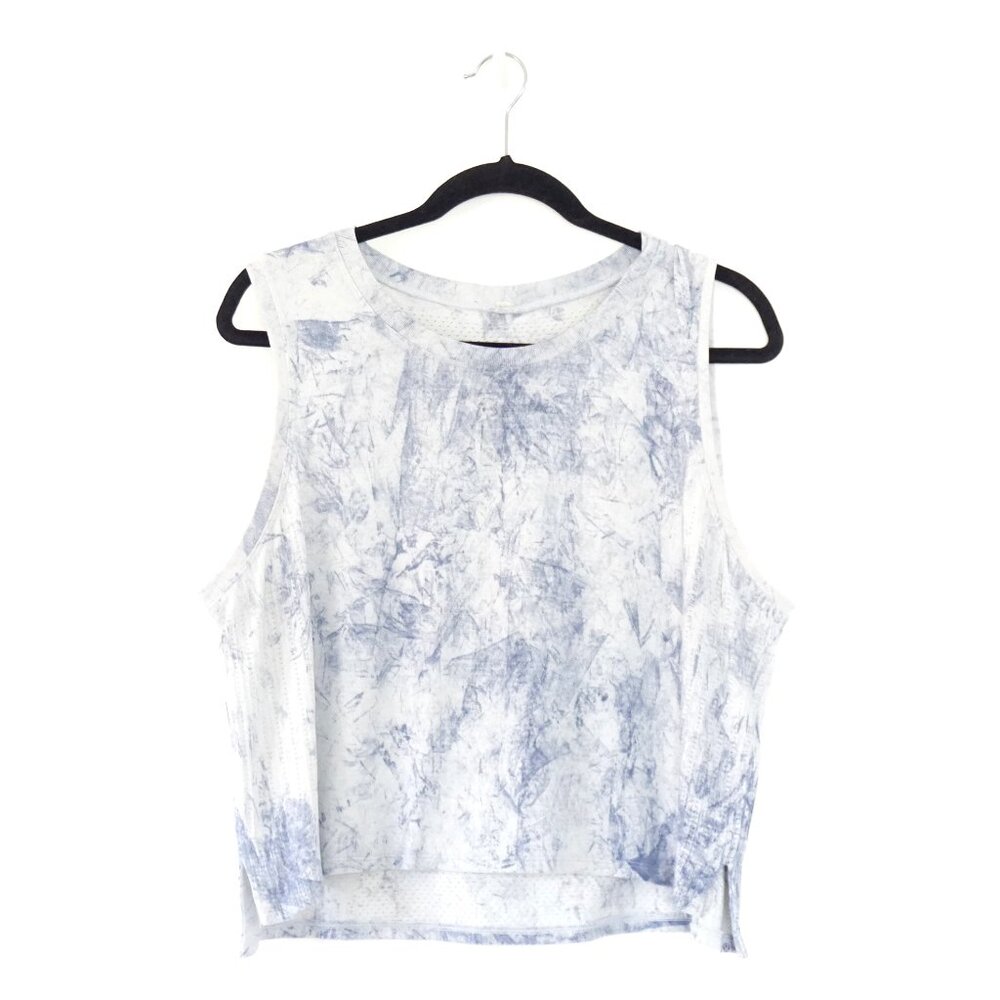 Lululemon Train to Be Cropped Tank Top White Luna XL